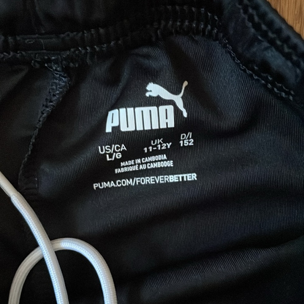 Puma Kids Black Performance Shorts - Picture 4 of 5